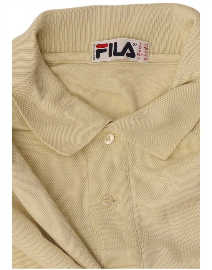 Męska koszulka polo Fila IT 50 duża żółta