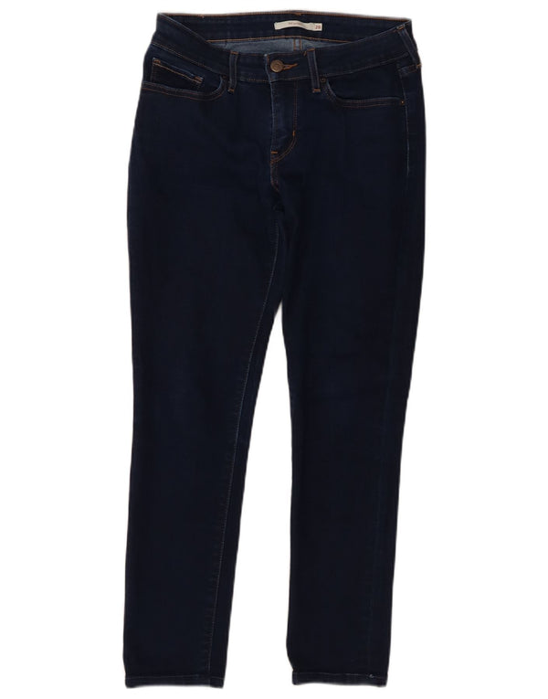 Damskie jeansy Levi's 711 Skinny W28 L26 Granatowa bawełna