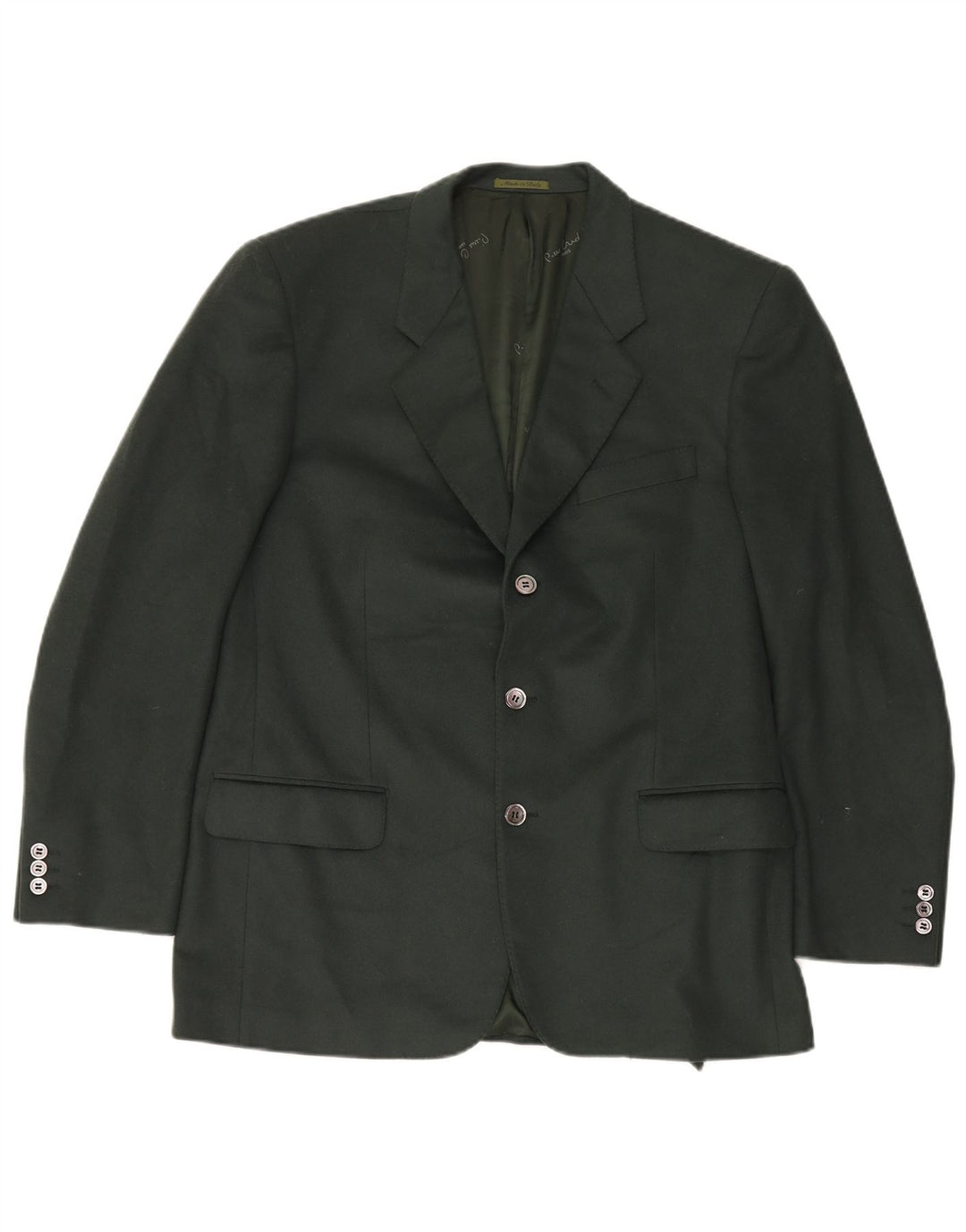 Męska marynarka Pierre Cardin zapinana na 3 guziki IT 50, duża wełna khaki