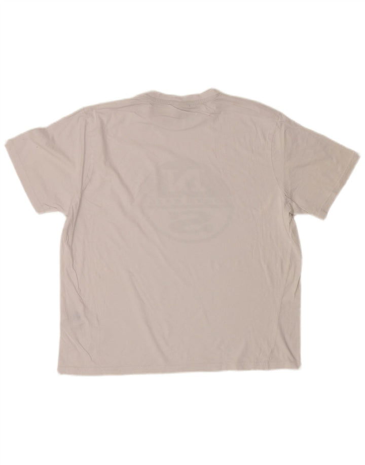Męski T-shirt z grafiką North Sails, duży, biały, bawełniany