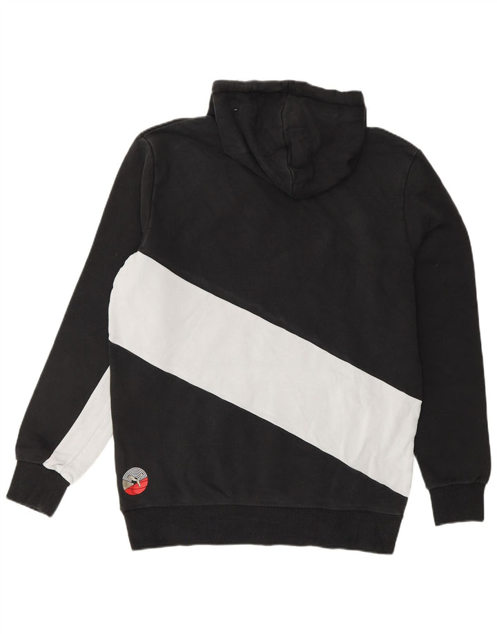 Męski sweter z kapturem PUMA, bawełna, średnia czarna, z blokami kolorów