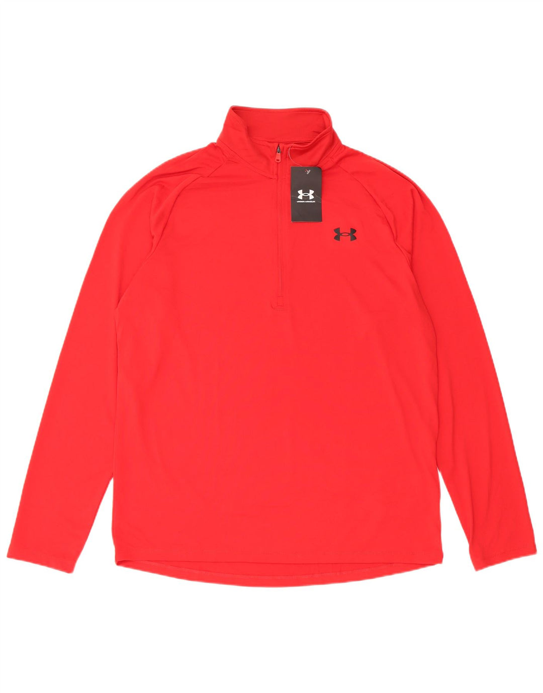 Męskie spodnie dresowe Under Armour o luźnym kroju i zapinanym na zamek, duże, w kolorze czerwonym
