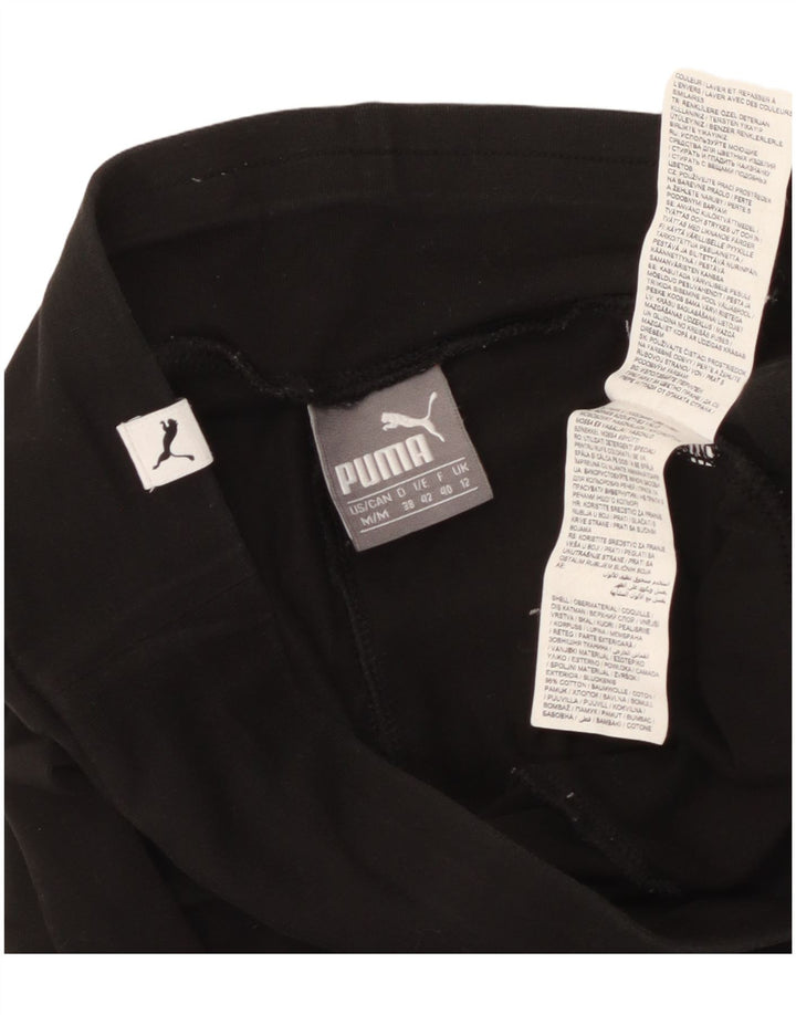 Damskie legginsy Puma Graphic UK 12, średnie czarne, bawełniane