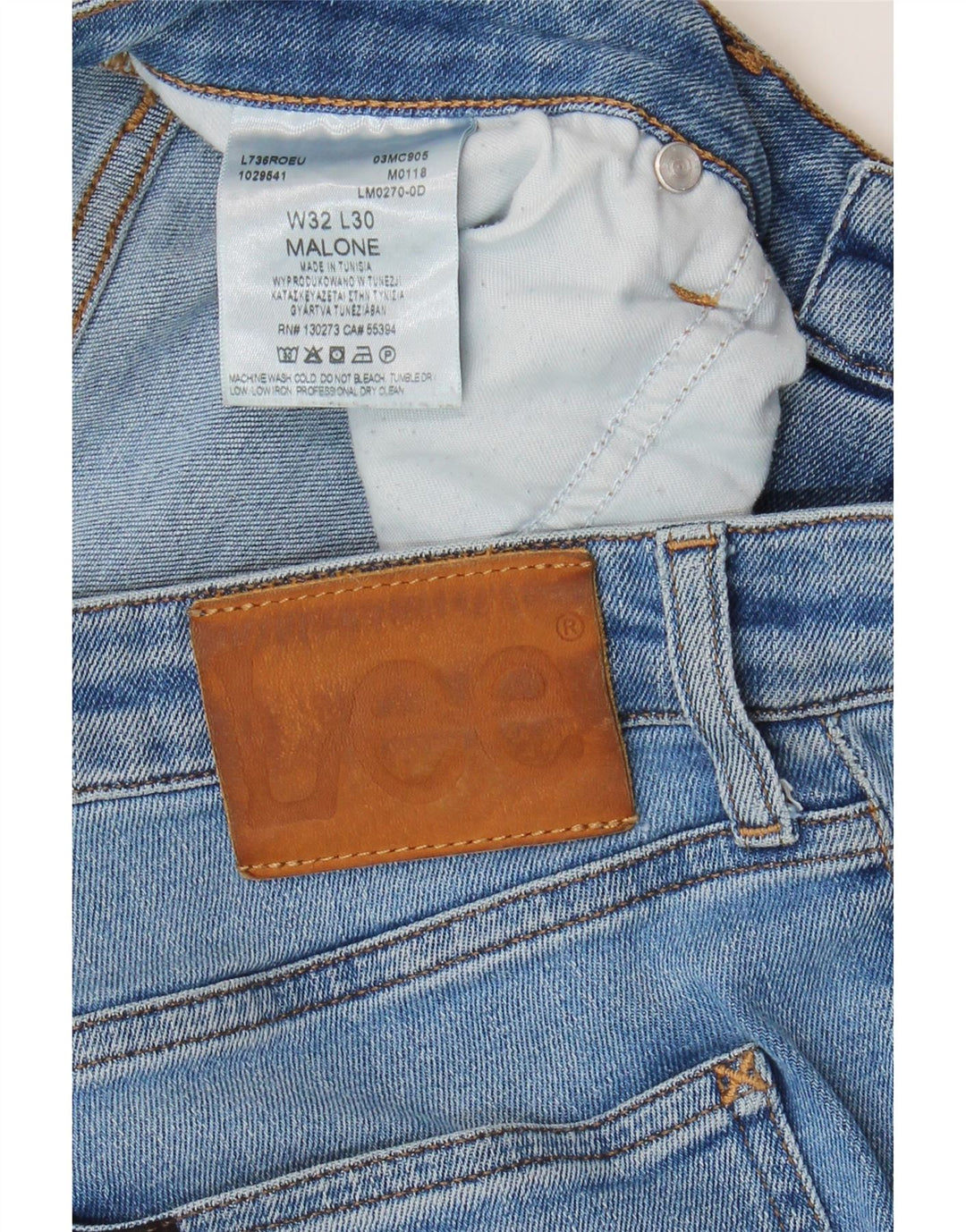 Damskie jeansy Lee Malone Skinny W32 L30 Niebieskie bawełniane