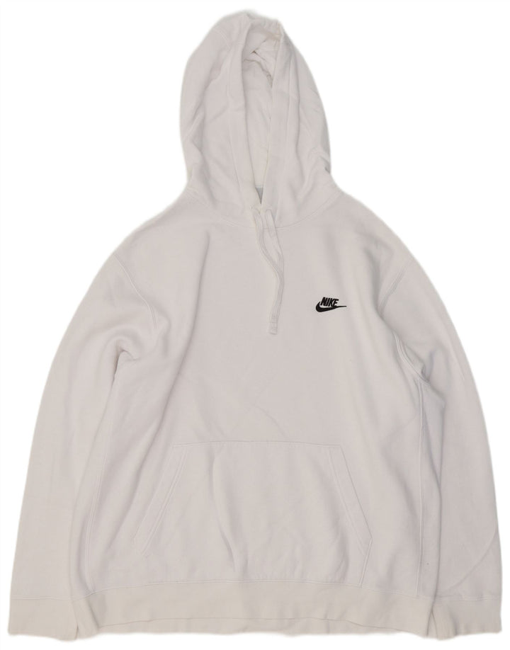 Męski sweter z kapturem NIKE XL, biała, bawełniana