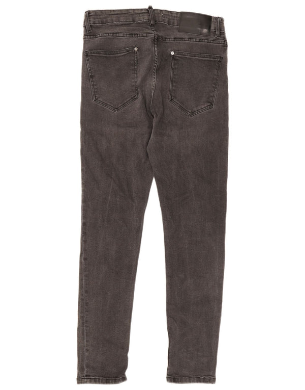 Męskie jeansy obcisłe Zara EU 42 Large W32 L28 Szara bawełna