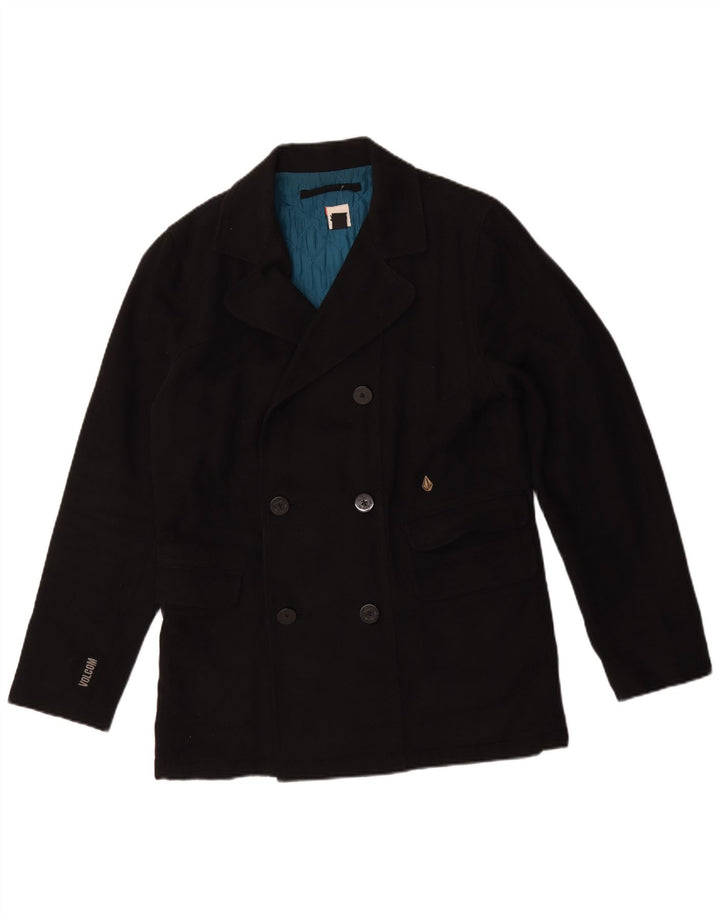Płaszcz męski Volcom Pea Coat UK 38, średni czarny bawełniany