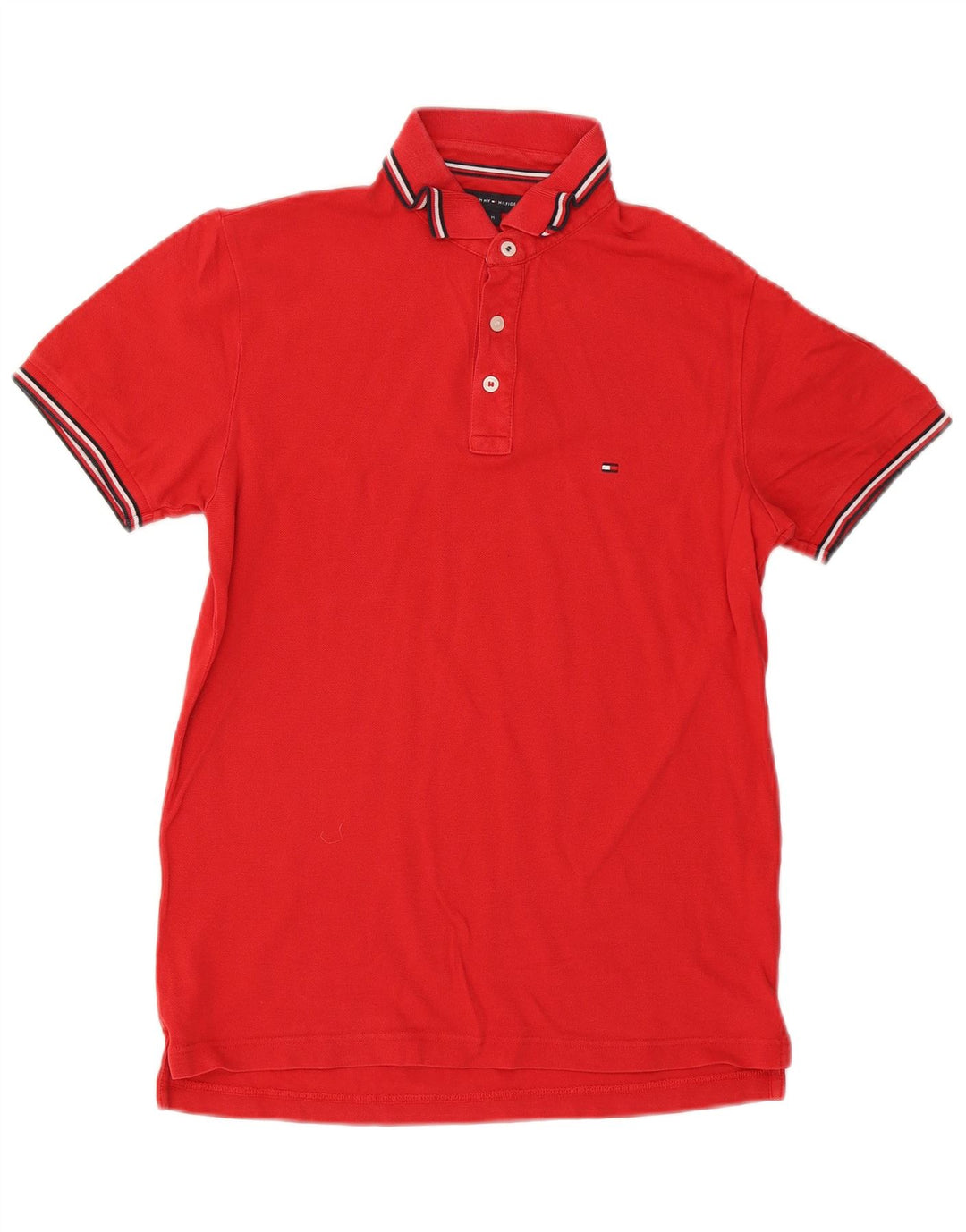 Męska koszulka polo slim fit Tommy Hilfiger w kolorze średnio czerwonym