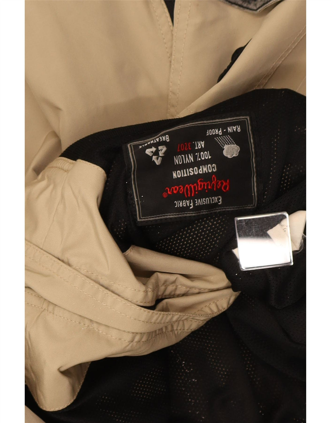 Męska kurtka przeciwdeszczowa Refrigiwear Bomber UK 42 2XL Beżowy blok kolorów