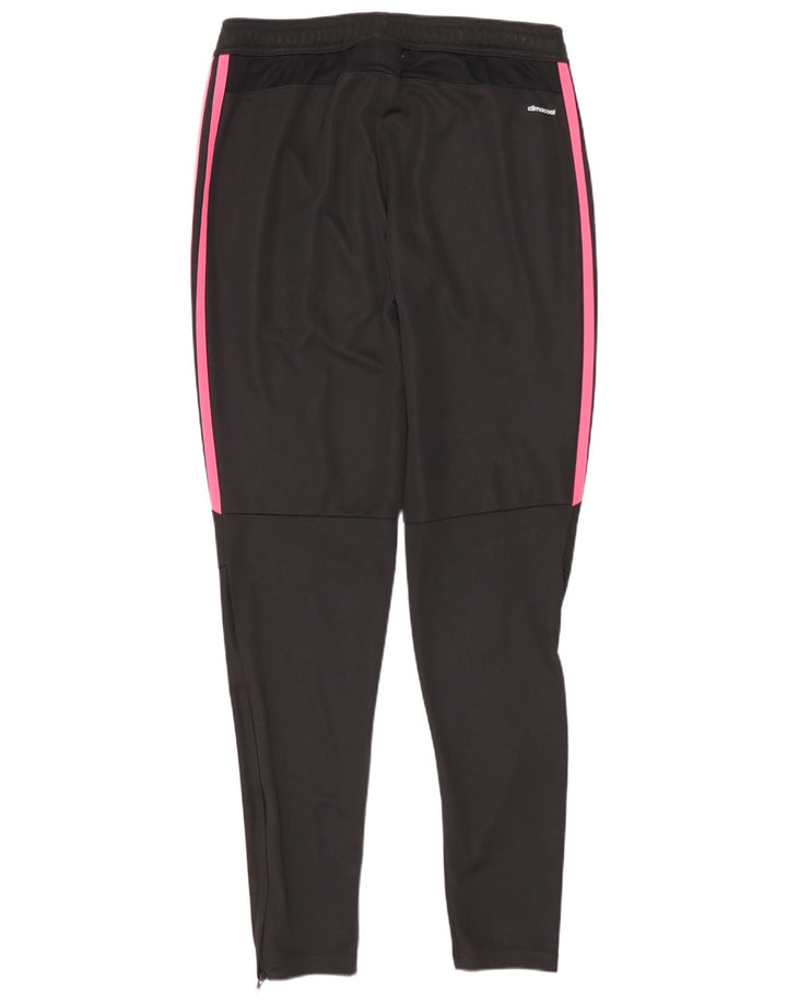 Damskie spodnie dresowe Adidas Climacool UK 8/10, małe, czarne, poliestrowe