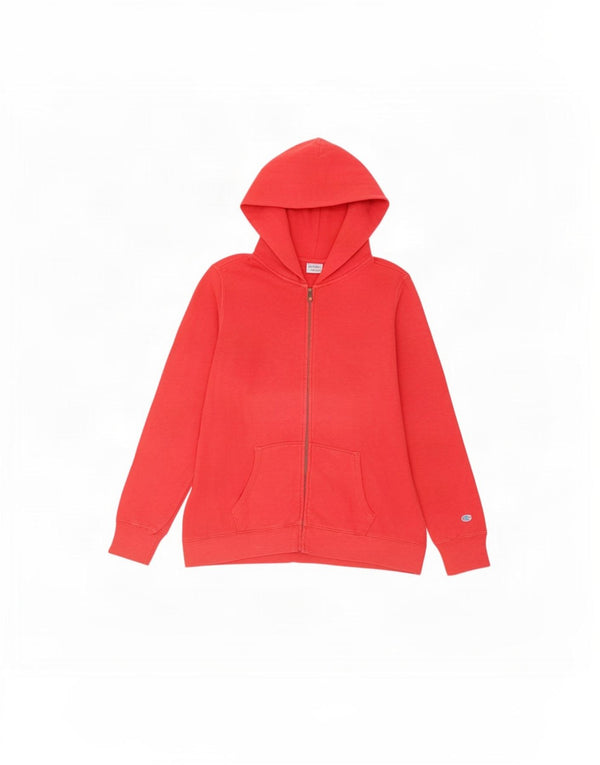 Champion Womens Heritage Zip Hoodie Sweater UK 18 XL Red