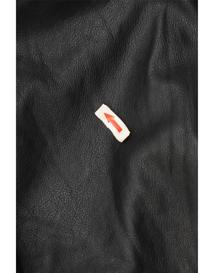 Vintage męska skórzana kurtka UK 42 XL czarna
