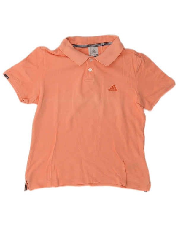 Damska koszulka polo Adidas UK 14 Średnia pomarańczowa bawełna