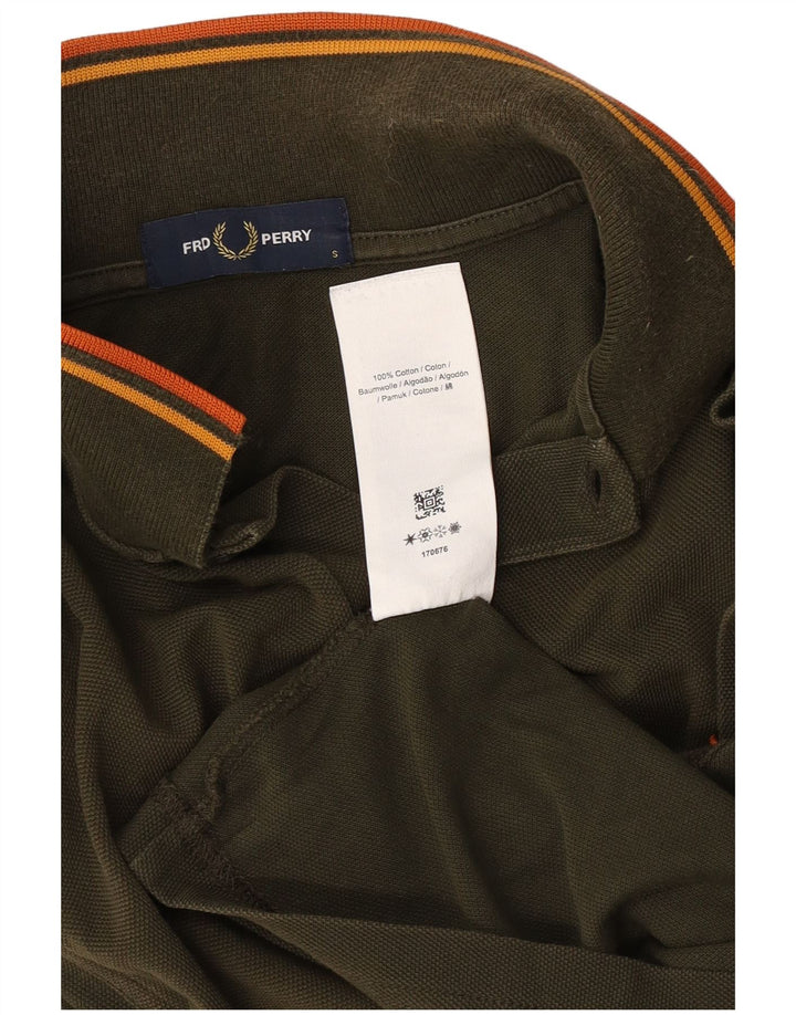 Męska koszulka polo Fred Perry, mała, bawełniana w kolorze khaki