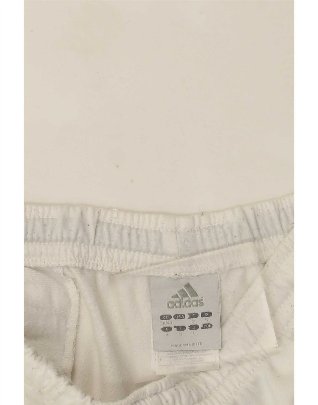 Męskie spodnie dresowe Adidas UK 38/40 Średni biały poliester
