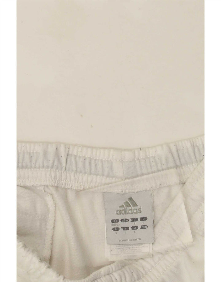 Męskie spodnie dresowe Adidas UK 38/40 Średni biały poliester