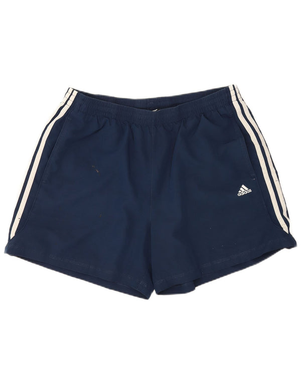 Męskie spodenki sportowe Adidas XL granatowe, poliestrowe