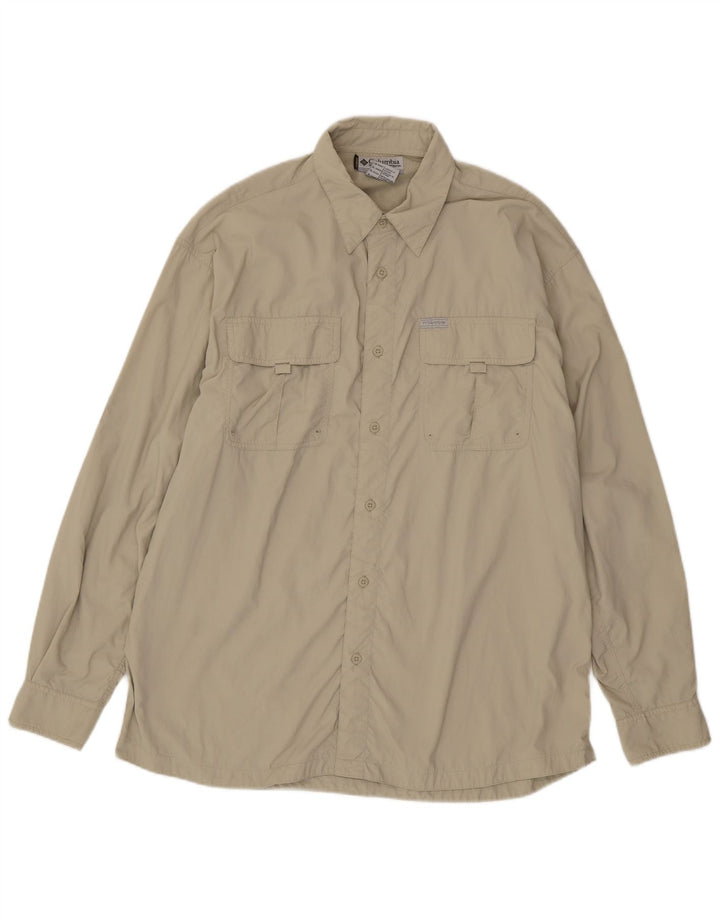 Koszula męska Columbia XL, beżowy nylon