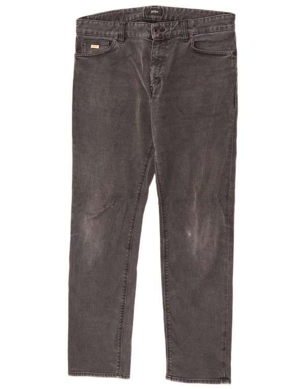 Męskie jeansy Hugo Boss Maine o regularnym kroju W34 L30 szare