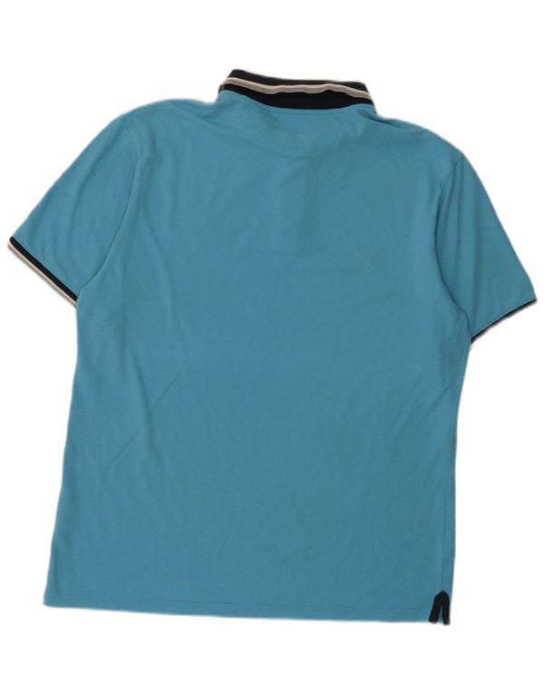 Męska koszulka polo Champion Herritage Fit 2XL, niebieska, bawełniana w bloki kolorów