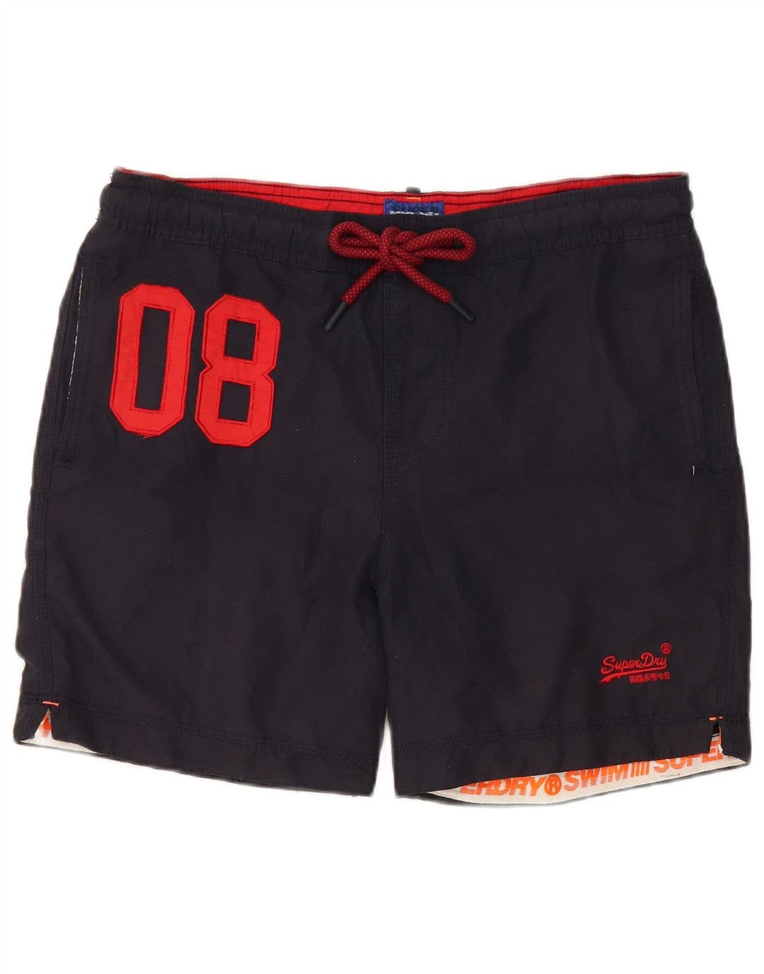 Męskie spodenki kąpielowe Superdry Graphic Medium W32 L5 Granatowy poliester