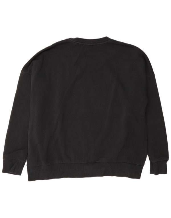 Damska bluza Adidas Graphic Jumper UK 20/22 XL Czarna bawełna