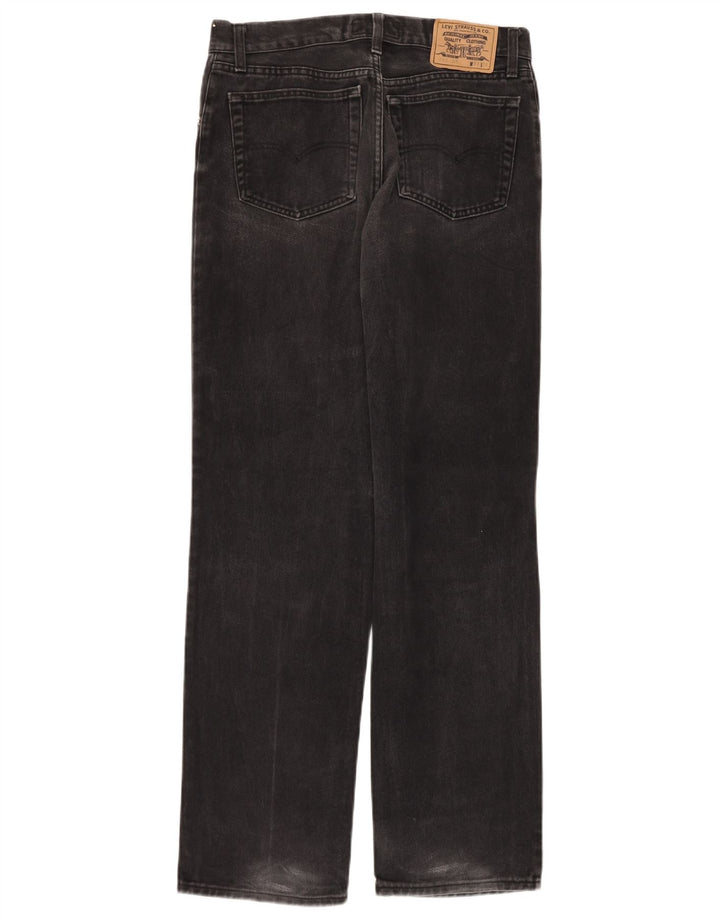 Męskie proste dżinsy Levi's W33 L34 Czarna bawełna