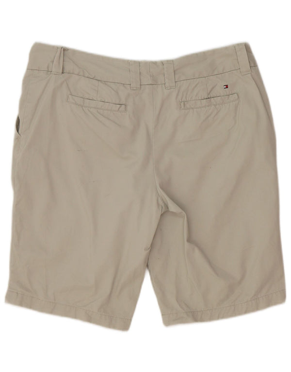 Tommy Hilfiger Womens Chino Shorts US 12 Large W34 Grey Cotton