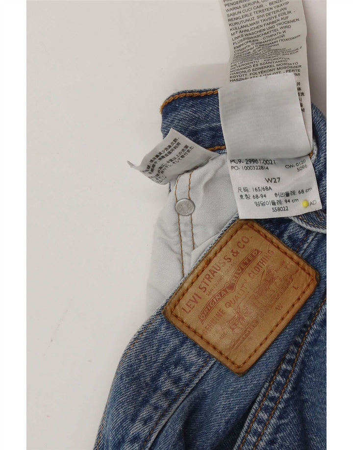 Damskie spodenki jeansowe Levi's 501 W27 Małe, niebieskie, bawełniane