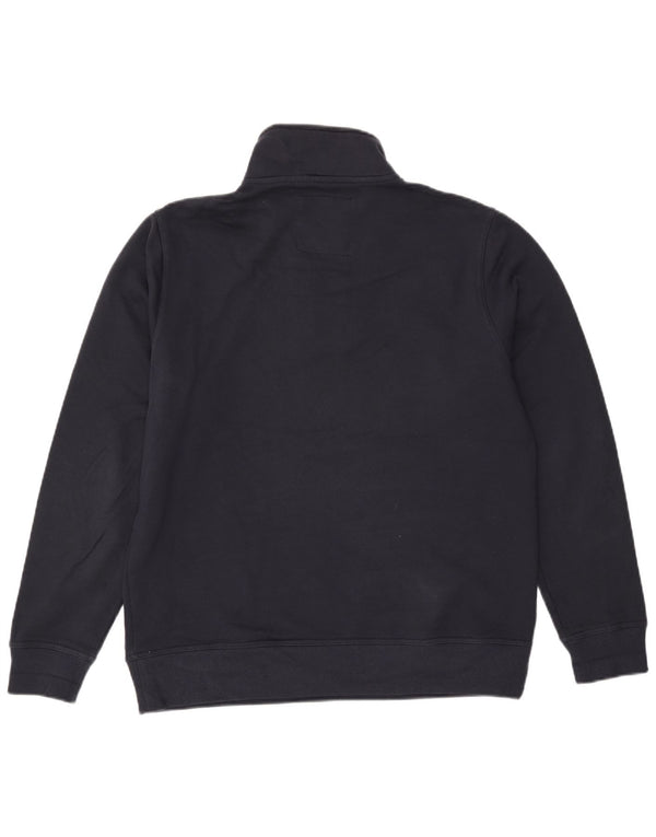 Crew Clothing Męska bluza z zamkiem błyskawicznym, sweter XL, granatowa, bawełniana