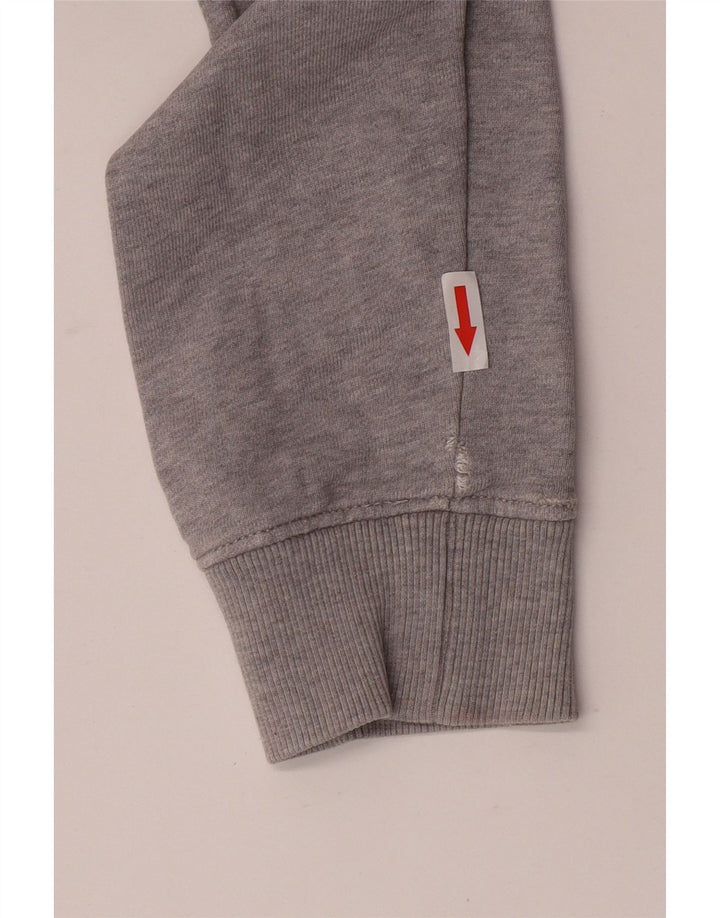 Męska bluza z grafiką Tommy Hilfiger, duża, szara, bawełniana