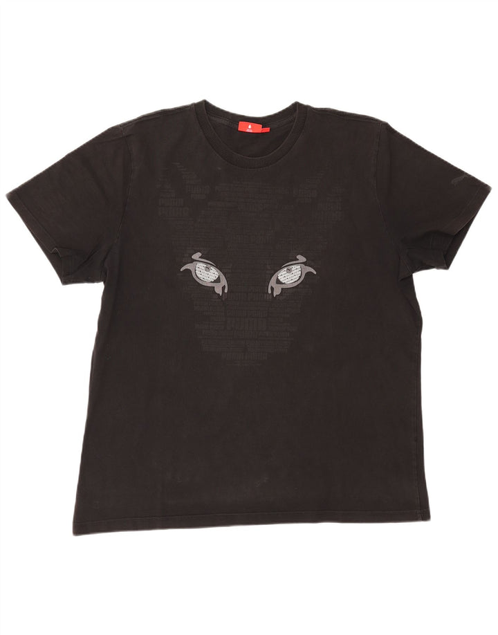 Męski T-shirt z grafiką Puma, XL, czarny