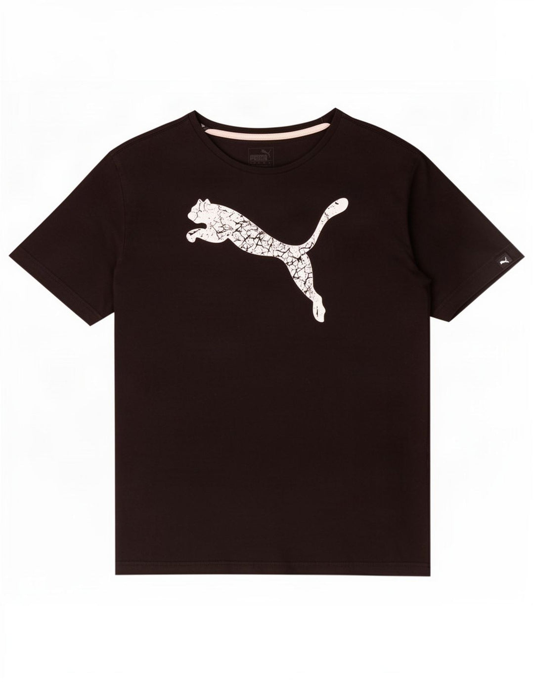 Męska koszulka z grafiką Puma, średnia czarna bawełniana