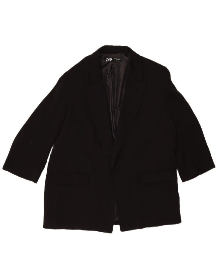 Damska otwarta marynarka Zara UK 18 XL czarna