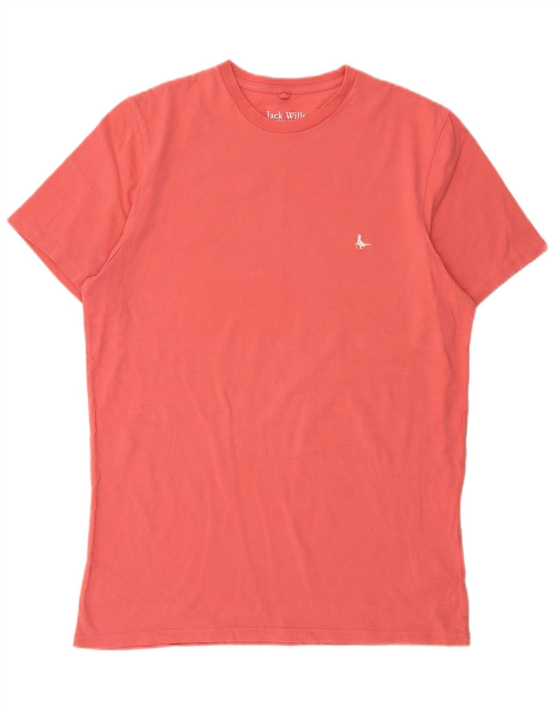 T-shirt męski Jack Wills o klasycznym kroju, średni, różowy, bawełniany