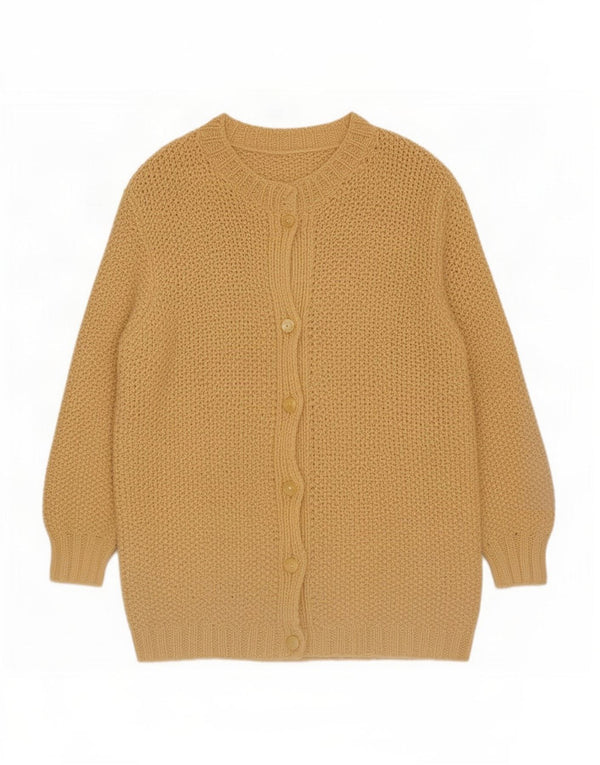 Sweter damski w stylu vintage, brytyjski 18 XL, beżowy