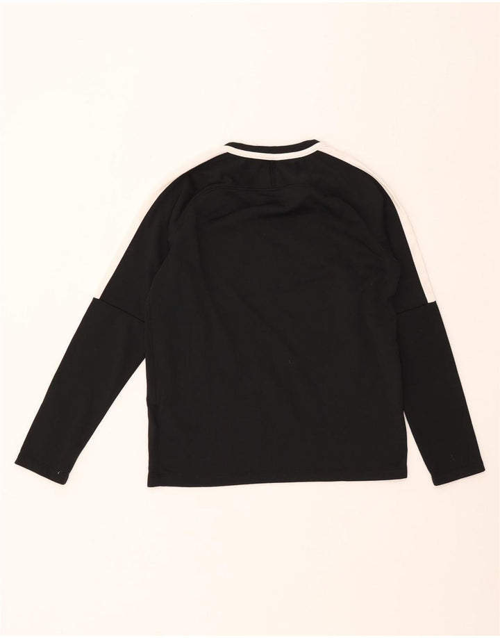 Chłopięca koszulka NIKE Dri Fit z długim rękawem, 12-13 lat, duża, czarna, z blokami kolorów