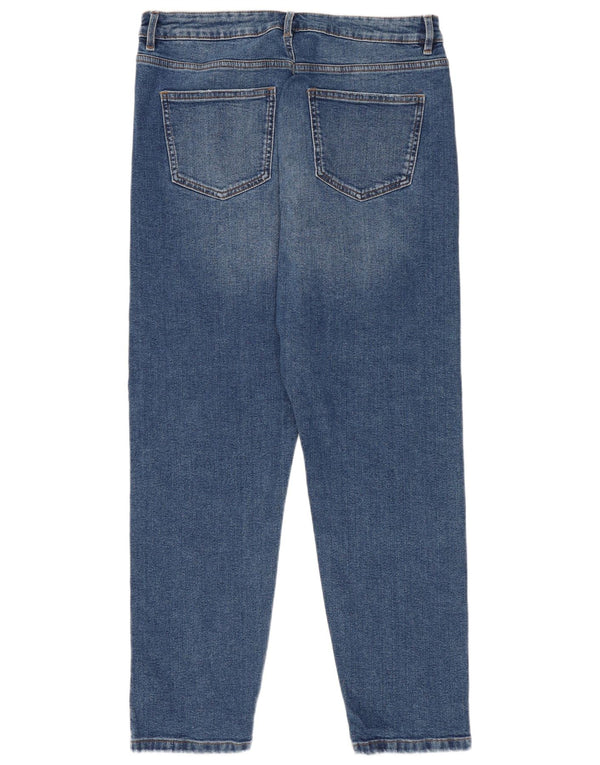 Marks & Spencer Damskie jeansy Mom Regular Tapered UK 14 Medium W30 L28 Niebieskie