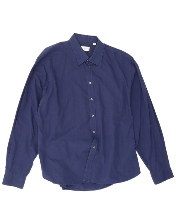 Koszula męska Yves Saint Laurent 2XL Granatowa, bawełniana