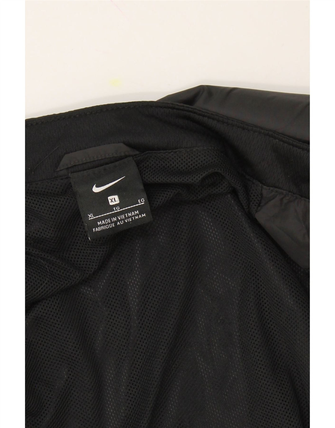 NIKE Boys Graphic Rain Jacket 13-14 Years XL Black Polyester Vintage Nike and Second-Hand Nike from Messina Hembry 