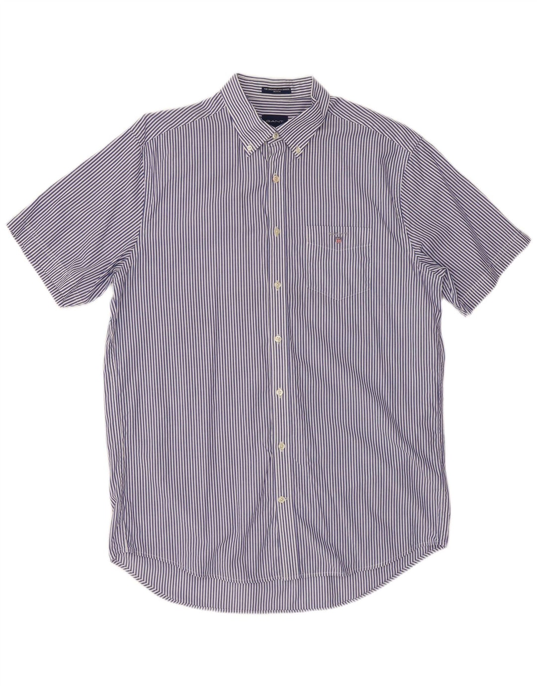 Koszula męska GANT o regularnym kroju, rozmiar 41/42 16 1/2, duża granatowa w prążki