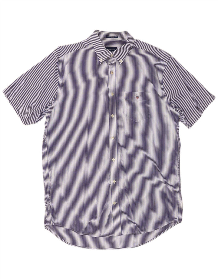 Koszula męska GANT o regularnym kroju, rozmiar 41/42 16 1/2, duża granatowa w prążki