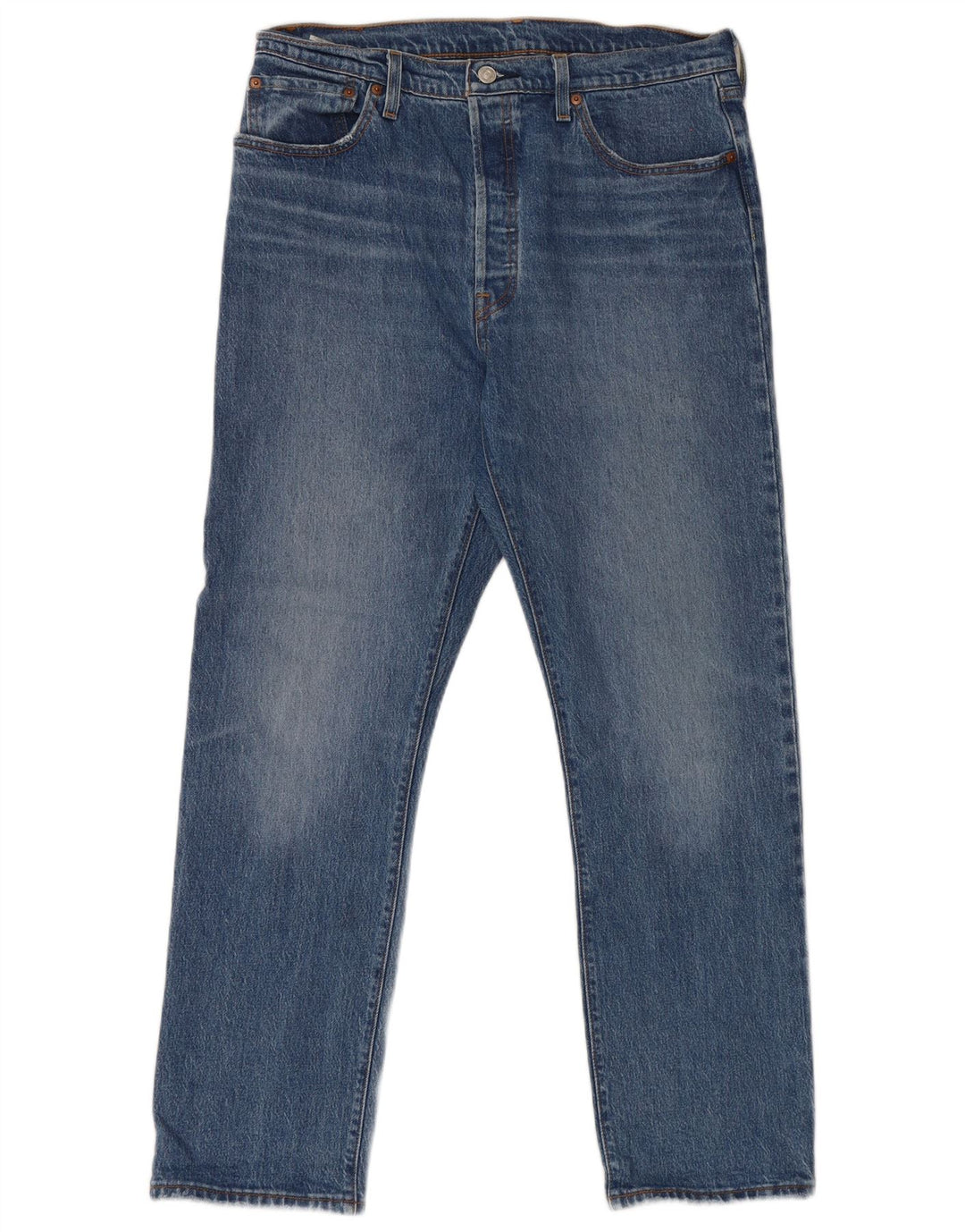 Męskie dżinsy Levi's 501 Straight W32 L30 Niebieskie bawełniane