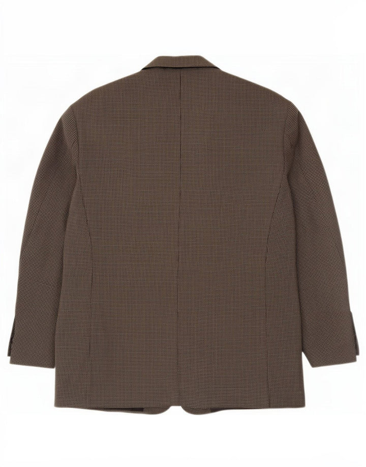 Marks & Spencer Męska marynarka zapinana na 3 guziki UK 44 XL Szara kratka, nowa wełna