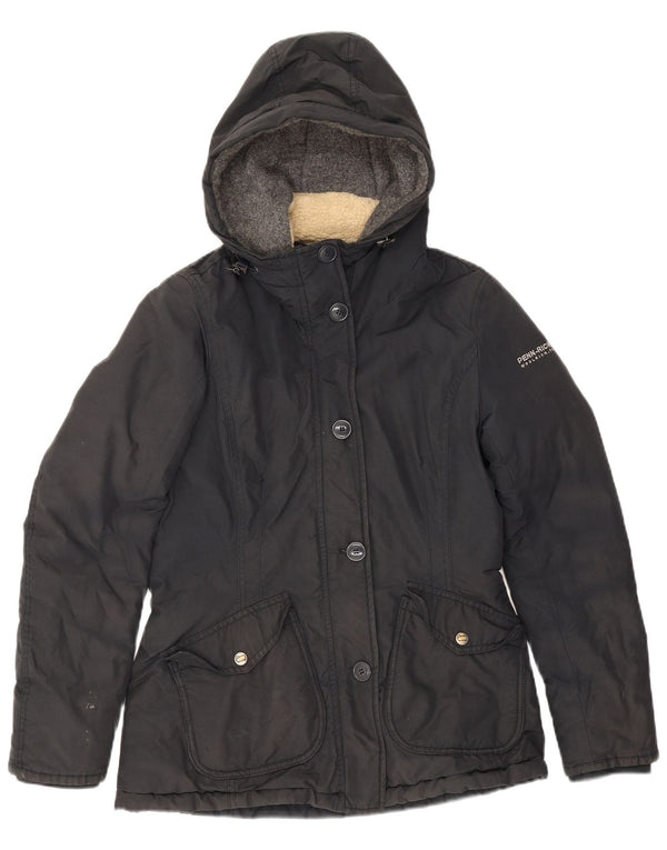 Damska kurtka wiatrówka z kapturem Woolrich UK 10, mała czarna