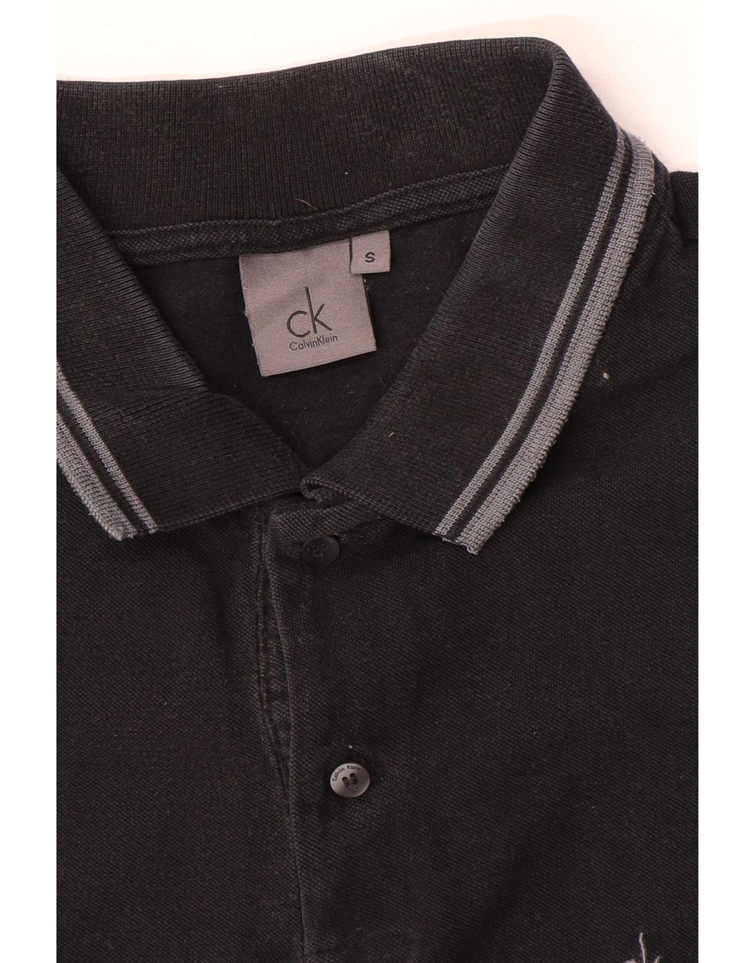 Męska koszulka polo Calvin Klein w małe czarne paski