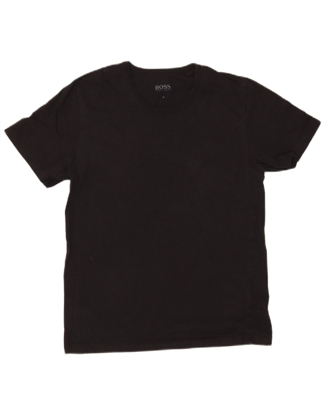 T-shirt męski Hugo Boss, średni czarny, bawełniany