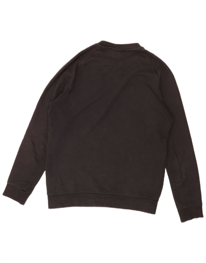 Bluza męska Adidas o luźnym kroju, mała, czarna, bawełniana