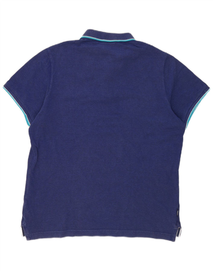 Męska koszulka polo Superdry 3XL, niebieska, bawełniana