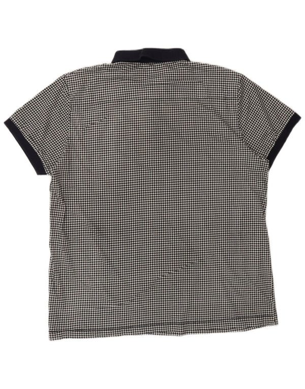 Męska koszulka polo French Connection 2XL, czarna, bawełniana w pepitkę